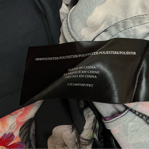 CAMEO Wide Leg Ankle Cropped Floral High Waist Pleated Oversized Palazzo Pants S - Picture 7 of 8